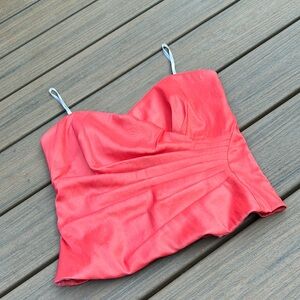 Veronique Young Vintage Salmon Corset Top Size 10